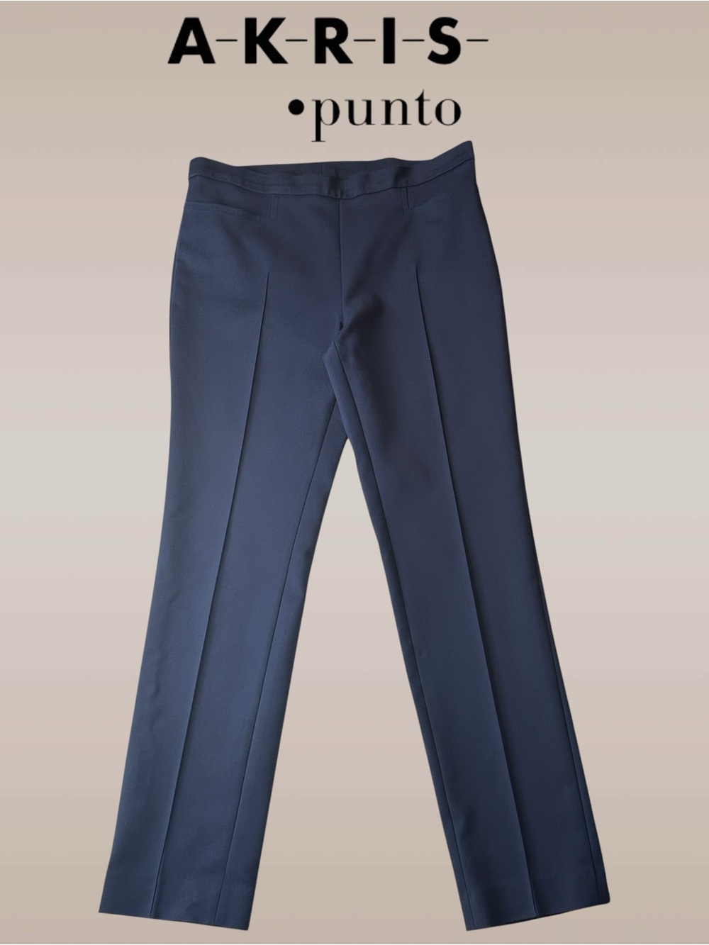 Akris Punto Black Pintuck Trousers Viscose Blend Pants Women’s Size: 6 US Career